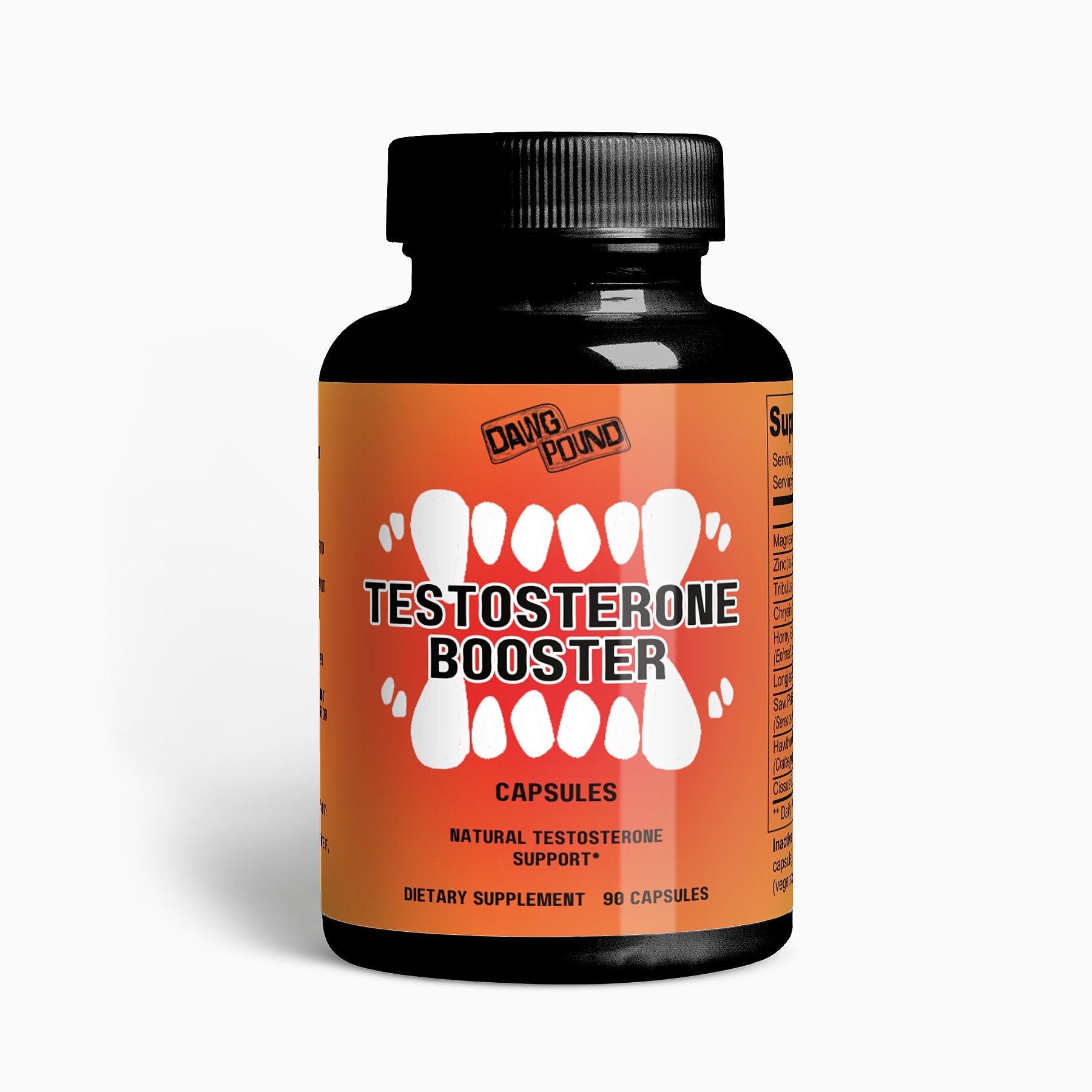 Dawg Pound Testosterone Booster Supplement Capsules - Front View 