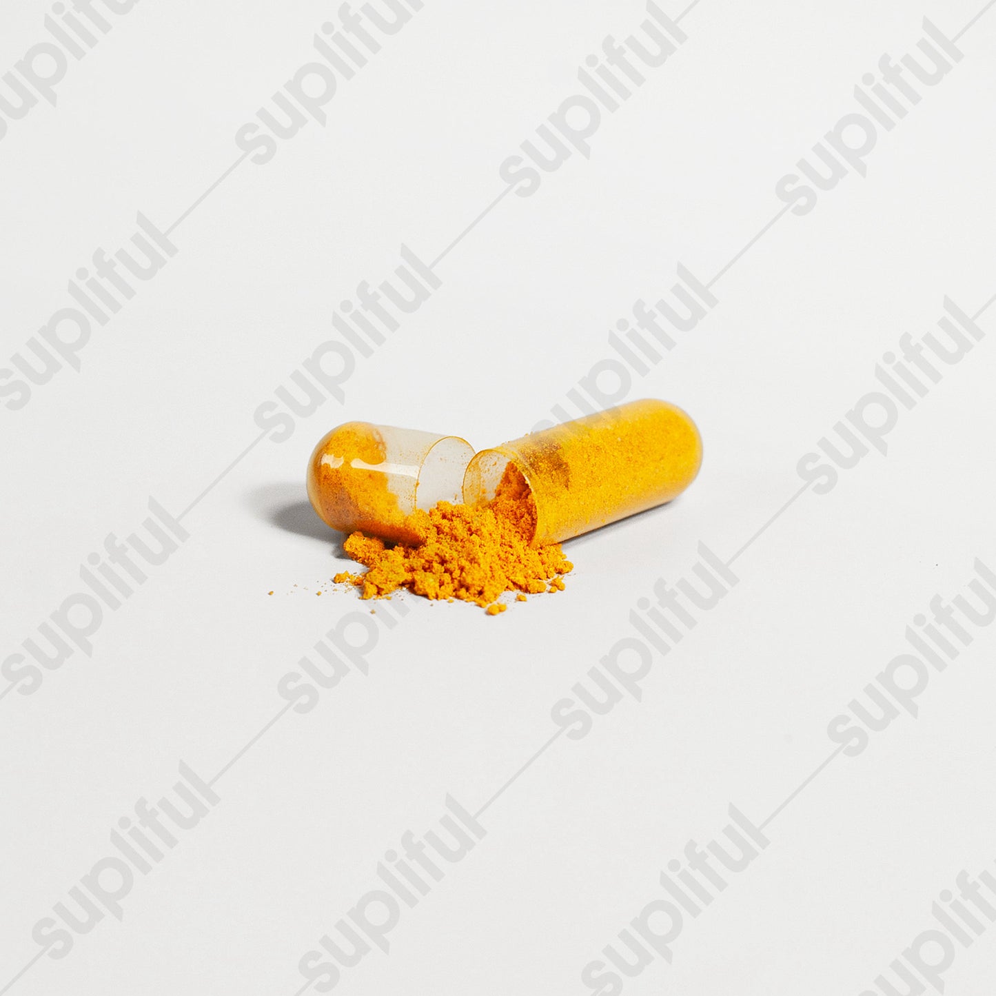 Dawg Pound Platinum Turmeric Supplement Capsules - Broken Capsules Showing Inner Content