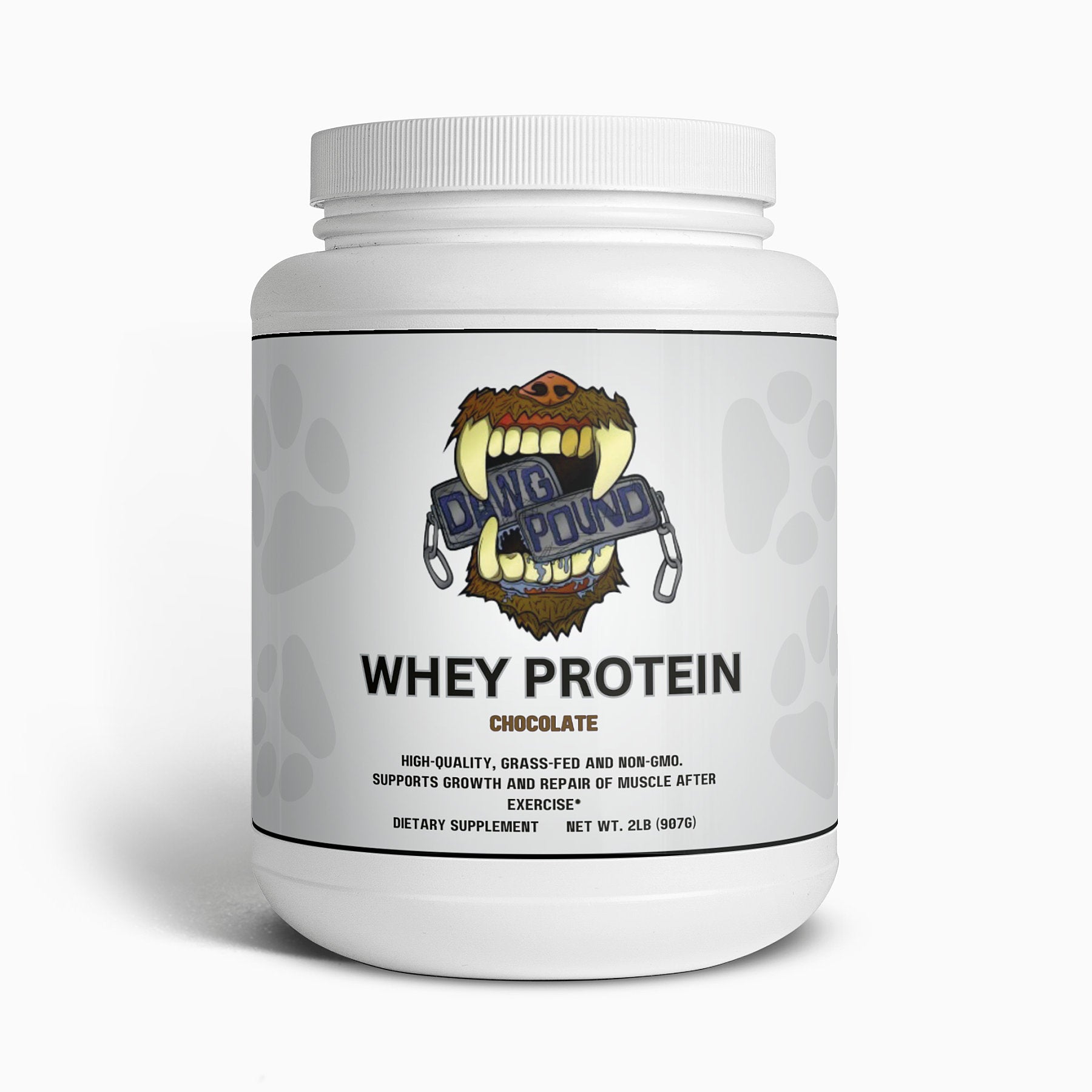 Dawg Pound Grass-Fed Protein - Chocolate Flavor - Front View